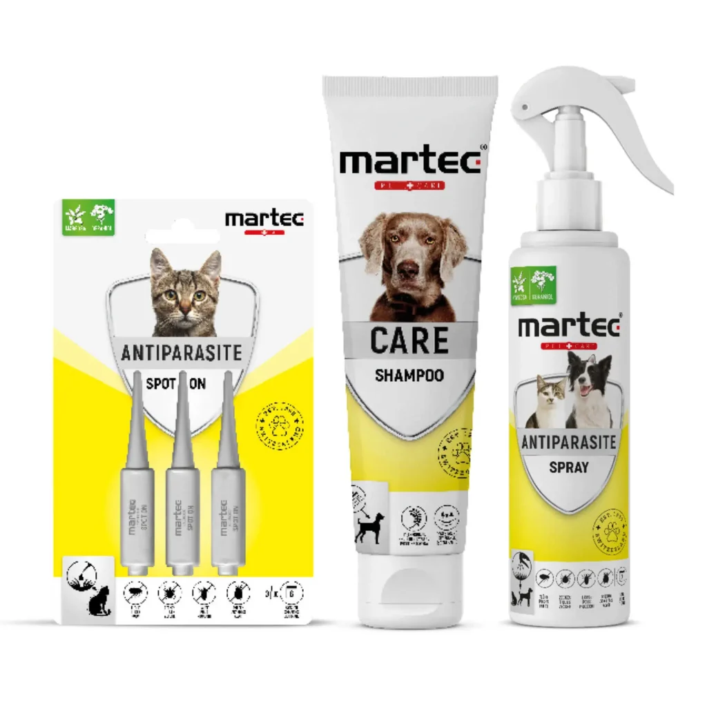 Rede­sign Bran­ding- und Pack­a­ging­kon­zept Mar­tec Pet­Ca­re